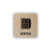 Cedule server | Piktogram (čtverec)