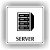 Cedule server – plast (piktogram)