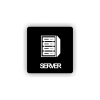 Cedule server | Piktogram (čtverec)