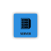 Cedule server | Piktogram (čtverec)