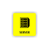 Cedule server | Piktogram (čtverec)