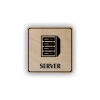Cedule server | Piktogram (čtverec)