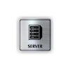 Cedule server | Piktogram (čtverec)