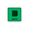 Cedule server | Piktogram (čtverec)