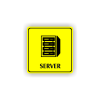 Cedule server | Piktogram (čtverec)