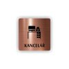 Cedule kancelář-stůl s PC | Piktogram (čtverec)