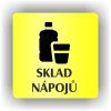 Cedule sklad nápojů – plast (piktogram)