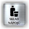 Cedule sklad nápojů – plast (piktogram)