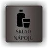 Cedule sklad nápojů – plast (piktogram)