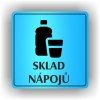Cedule sklad nápojů – plast (piktogram)
