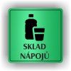 Cedule sklad nápojů – plast (piktogram)