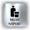 Cedule sklad nápojů – plast (piktogram)