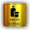 Cedule sklad nápojů – plast (piktogram)