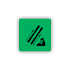 Cedule lyžárna | Piktogram (čtverec)