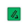 Cedule lyžárna | Piktogram (čtverec)