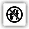 Cedule zákaz zbraní – plast (piktogram)