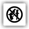 Cedule zákaz zbraní – plast (piktogram)