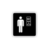 Cedule šatna muži | Piktogram (čtverec)