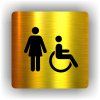 Cedule ženy/invalidé – plast (piktogram)