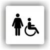 Cedule ženy/invalidé – plast (piktogram)