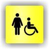 Cedule ženy/invalidé – plast (piktogram)