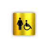 Cedule ženy/invalidé | Piktogram (čtverec)