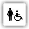 Cedule ženy/invalidé – plast (piktogram)