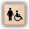 Cedule ženy/invalidé – plast (piktogram)