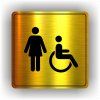 Cedule ženy/invalidé – plast (piktogram)