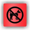 Piktogram - ZÁKAZ VSTUPU PSŮ