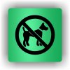 Piktogram - ZÁKAZ VSTUPU PSŮ