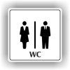 Cedule wc dámy a pánové – plast (piktogram)