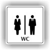 Piktogram - WC DÁMY A PÁNOVÉ