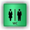 Cedule wc dámy a pánové – plast (piktogram)