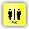 Cedule wc dámy a pánové – plast (piktogram)