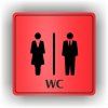 Cedule wc dámy a pánové – plast (piktogram)