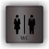 Cedule wc dámy a pánové – plast (piktogram)