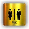 Cedule wc dámy a pánové – plast (piktogram)