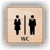 Cedule wc dámy a pánové – plast (piktogram)