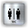 Cedule wc dámy a pánové – plast (piktogram)