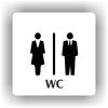 Cedule wc dámy a pánové – plast (piktogram)