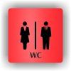 Cedule wc dámy a pánové – plast (piktogram)