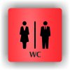Piktogram - WC DÁMY A PÁNOVÉ