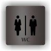 Cedule wc dámy a pánové – plast (piktogram)