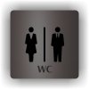 Piktogram - WC DÁMY A PÁNOVÉ