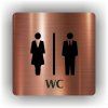 Cedule wc dámy a pánové – plast (piktogram)