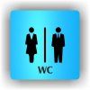 Cedule wc dámy a pánové – plast (piktogram)