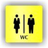 Cedule wc dámy a pánové – plast (piktogram)