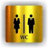 Piktogram - WC DÁMY A PÁNOVÉ