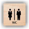 Cedule wc dámy a pánové – plast (piktogram)